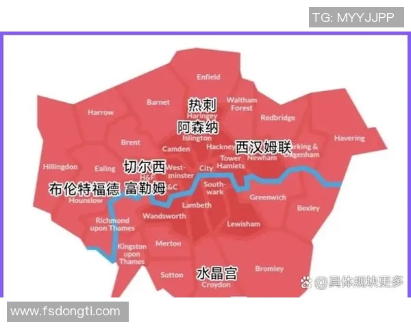 英超球队所在地城市地图及地理分布概览